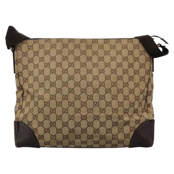 GUCCI GG Canvas Shoulder Bag Beige - Picture 3 of 13